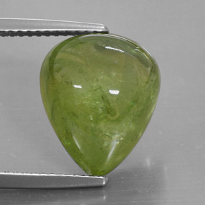 Sfene naturale verde da 10,20 ct, trasparente, trasparente/traslucido