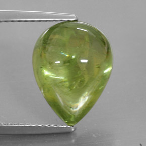 Sfene naturale verde da 7,93 ct, trasparente, trasparente/traslucido