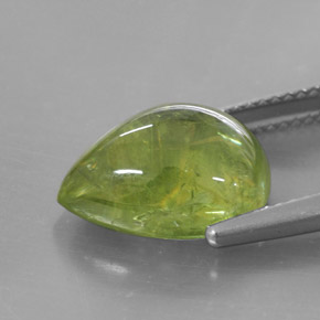 Sfene naturale verde da 7,93 ct, trasparente, trasparente/traslucido