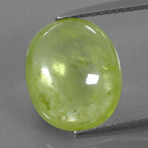 Sfene naturale verde da 5,40 ct, trasparente, trasparente/traslucido