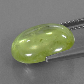 Sfene naturale verde da 5,40 ct, trasparente, trasparente/traslucido