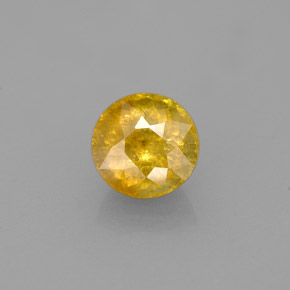 Sfene naturale giallo da 1,73 ct, taglio rotondo, SI