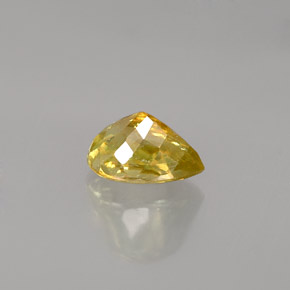 Sfene naturale giallo da 0,98 ct, taglio a pera, VS