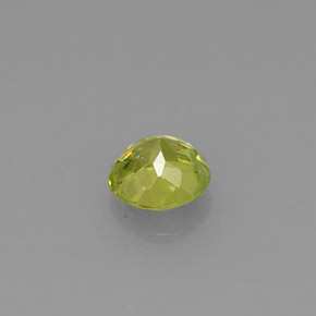 Sfene naturale verde da 0,47 ct, taglio rotondo, VVS-VS
