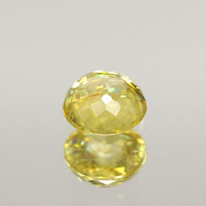 Sfene naturale giallo da 0,36 ct, taglio rotondo, VVS