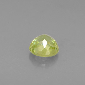 Sfene naturale verde da 0,36 ct, taglio rotondo, VS