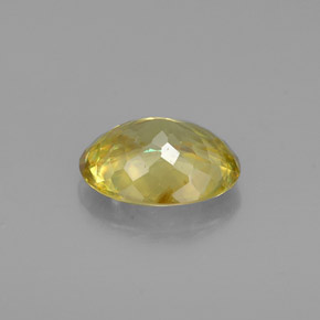 Sfene naturale giallo da 0,92 ct, taglio ovale, VVS-VS