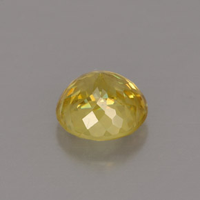 Sfene naturale giallo da 0,80 ct, taglio rotondo, VVS-VS