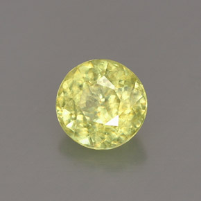 Sfene naturale multicolore da 0,76 ct, taglio rotondo, VS