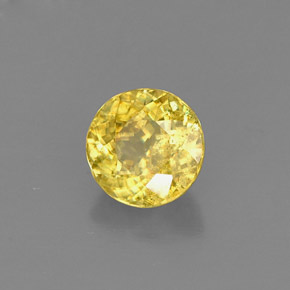 Sfene naturale giallo da 0,81 ct, taglio rotondo, VS-SI