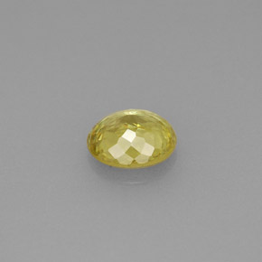 Sfene naturale giallo da 0,75 ct, taglio ovale, VS