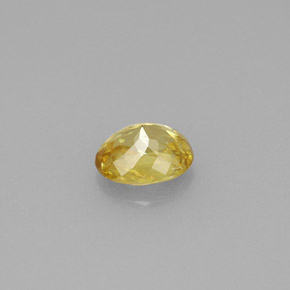 Sfene naturale giallo da 0,75 ct, taglio ovale, VS