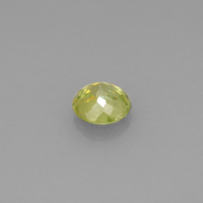 Sfene naturale verde da 0,62 ct, taglio rotondo, VS-SI