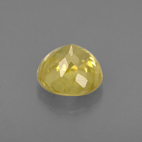 Sfene naturale giallo da 0,86 ct, taglio rotondo, VS-SI