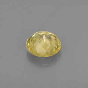 Sfene naturale giallo da 0,51 ct, taglio rotondo, VVS-VS