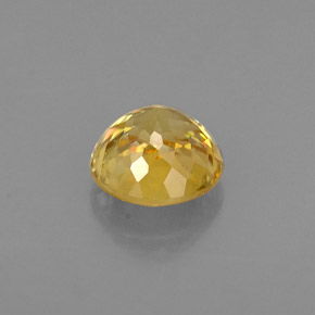 Sfene naturale giallo da 0,64 ct, taglio rotondo, VS