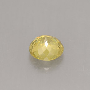 Sfene naturale giallo da 0,50 ct, taglio rotondo, VS-SI