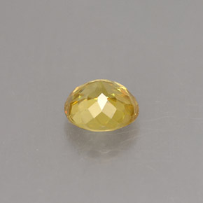 Sfene naturale giallo da 0,49 ct, taglio rotondo, VS
