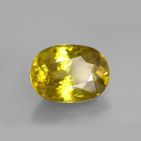 Sfene naturale multicolore da 5,61 ct, taglio ovale, VVS