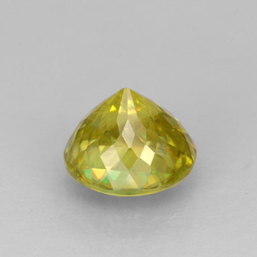 Sfene naturale giallo da 1,64 ct, taglio rotondo, VS