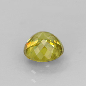 Sfene naturale giallo da 1,24 ct, taglio rotondo, VS
