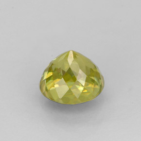 Sfene naturale giallo da 1,37 ct, taglio rotondo, VS-SI