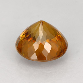 Sfene naturale arancione da 1,70 ct, taglio rotondo, VVS-VS