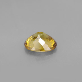 Sfene naturale giallo da 1,59 ct, taglio ovale, VVS-VS