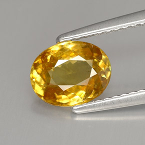 Sfene Giallo oro naturale da 1.43 ct, Taglio ovale, VS