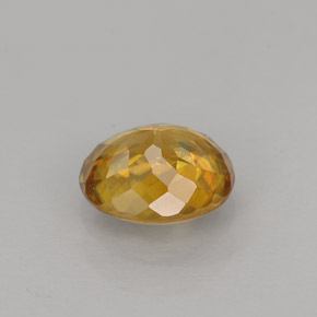 Sfene naturale giallo da 1,12 ct, taglio ovale, VVS-VS