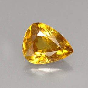 Sfene naturale arancione da 1,56 ct, taglio a pera, VS
