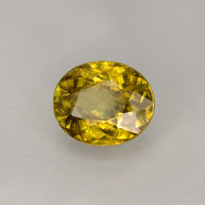 Sfene Multicolore naturale da 1.21 ct, Taglio ovale, VVS-VS