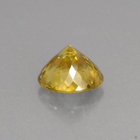 Sfene naturale giallo da 0,98 ct, taglio rotondo, VS