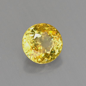 Sfene naturale giallo da 0,98 ct, taglio rotondo, VS-SI