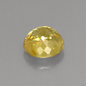 Sfene naturale giallo da 0,98 ct, taglio rotondo, VS-SI