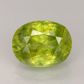 Sfene naturale multicolore da 2,36 ct, taglio ovale, SI