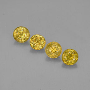Sfene naturale oro da  ct, taglio rotondo, VS