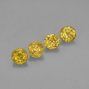 Sfene naturale oro da  ct, taglio rotondo, VS