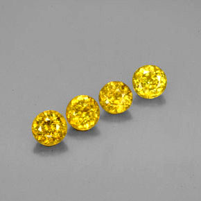 Sfene naturale oro da  ct, taglio rotondo, VS