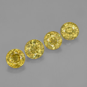 Sfene naturale oro da  ct, taglio rotondo, VS