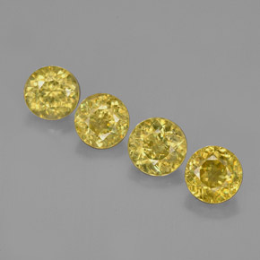 Sfene naturale oro da  ct, taglio rotondo, VS