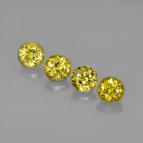Sfene naturale oro da  ct, taglio rotondo, VS