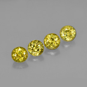 Sfene naturale oro da  ct, taglio rotondo, VS