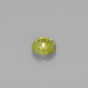 Sfene naturale verde da 0,46 ct, taglio rotondo, VS