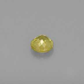 Sfene naturale verde da 0,48 ct, taglio rotondo, VS