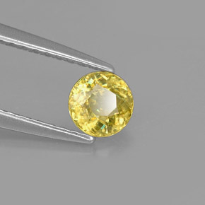 Sfene naturale oro da 0,47 ct, taglio rotondo, VS