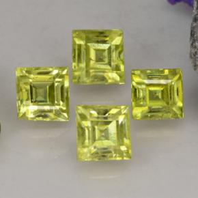 Sfene naturale giallo da 1,50 ct, quadrato, VS-SI