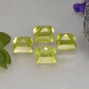 Sfene naturale giallo da 1,50 ct, quadrato, VS-SI