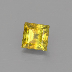 Sfene Oro verdastro naturale da 0.73 ct, Quadrato, VS