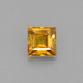 Sfene dorato naturale da 0,46 ct, quadrato, VS